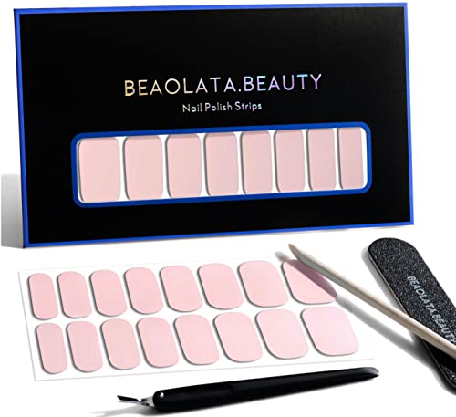 Beaolata 32-Pack Gel Nail Polish Strips - Easy Apply & Remove, Long Lasting Nail Wraps & Stickers, Salon Quality Manicure Kit (Sweet Collection) - Perfect for Home Manicures, Parties & Special Occasions