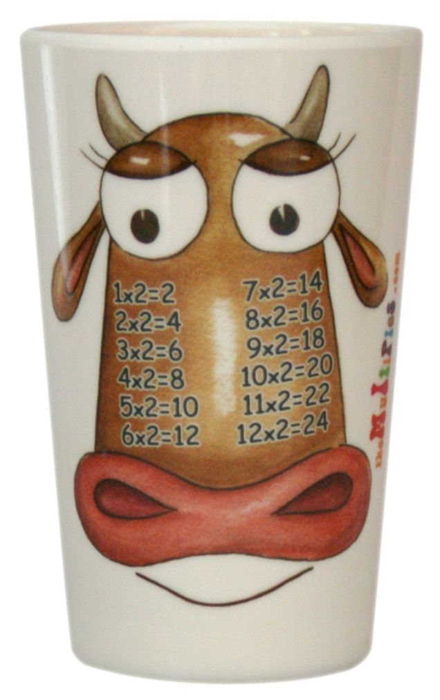 Times Table Dinnerware 3-Piece Melamine Tumbler Set for Kids - 8oz Unbreakable Cups for Early Learning & Mealtime - Perfect for Toddlers, Preschool & Home Use