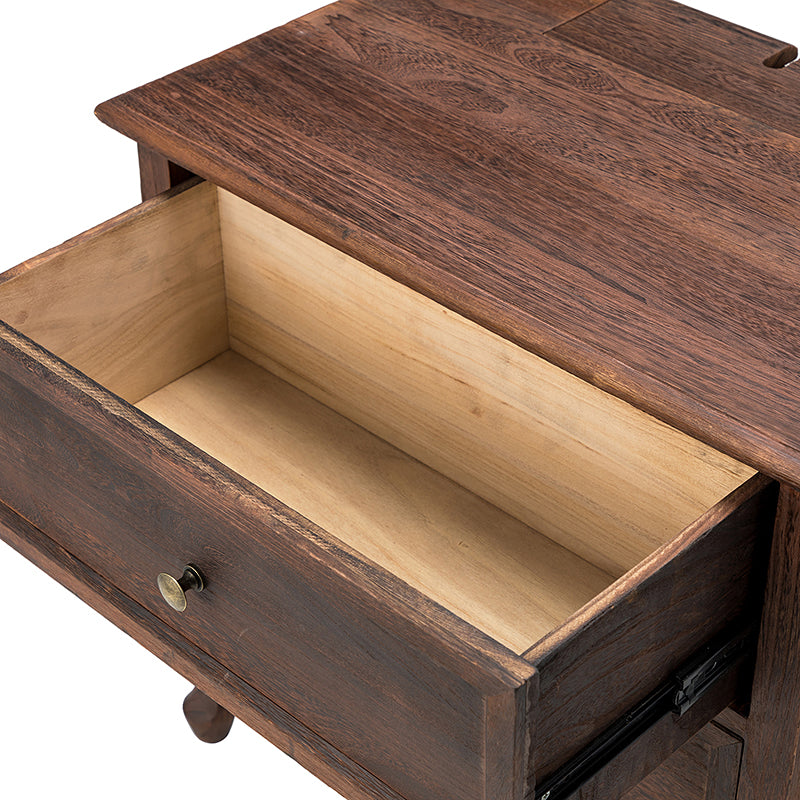 Galatea 24 Inch Tall 2-Drawer Nightstand Chest - Modern Bedside Table with Optional Styles for Bedroom, Living Room, or Office Storage