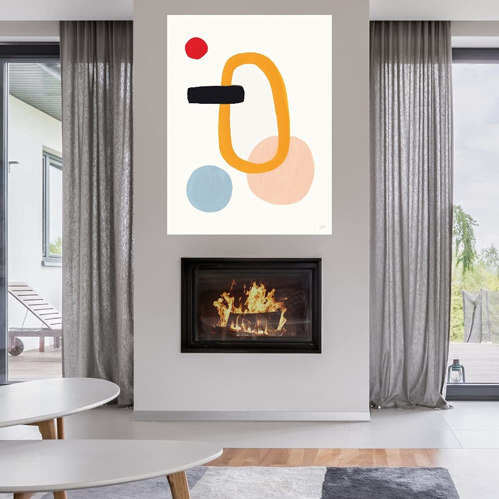 Fine Art Canvas Wall Decor by Artist Joelle Wehkamp - 24x32 Inch Modern Abstract Painting - Ready to Hang for Living Room, Bedroom, Office & More - Perfect for Home Decor & Gift Giving