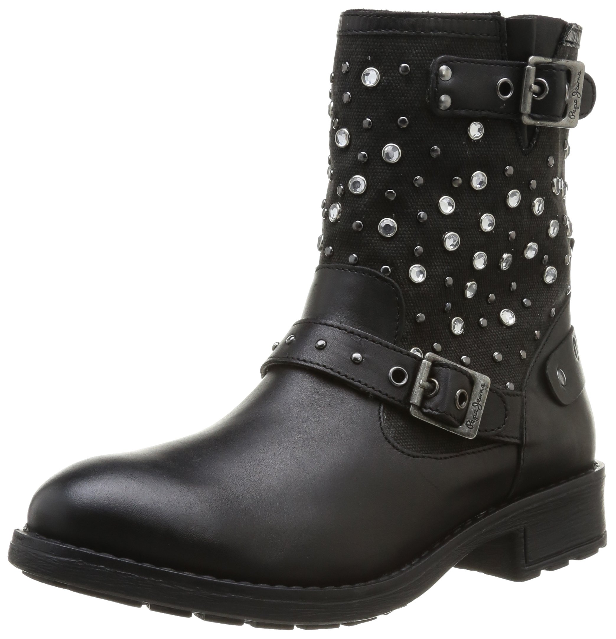 Pepe Jeans Women's Biker Boots - Stylish Leather Ankle Boots for Riding & Fashion | Perfect for Motorcycle Riding, Casual Outfits & Night Out