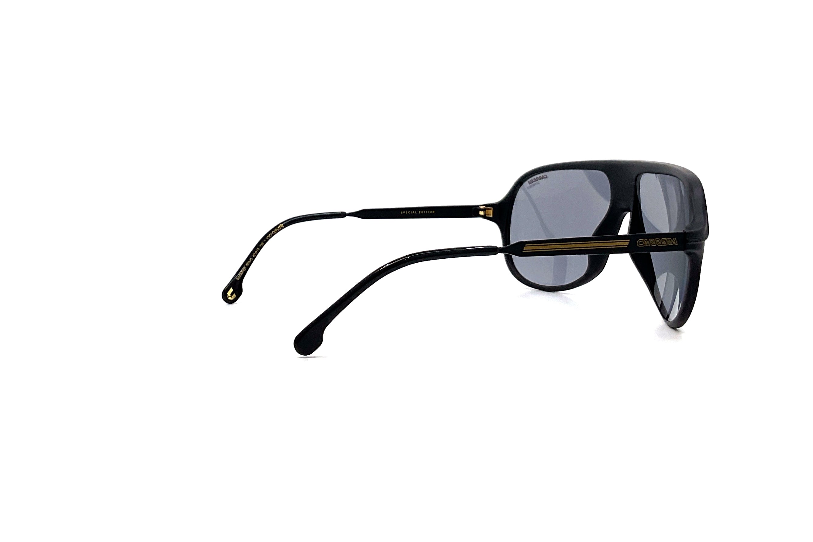 Carrera Icons Safari 65 Sunglasses - Matte Black Aviator Style for Men & Women - Perfect for Outdoor Adventures, Driving & Fashion