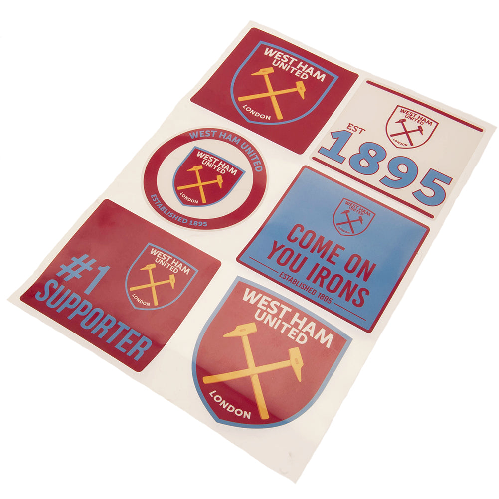 West Ham United Car Decal Sticker Set - Premium Vinyl Decals for Cars, Windows, Laptops - Show Your Team Spirit While Driving or at Home