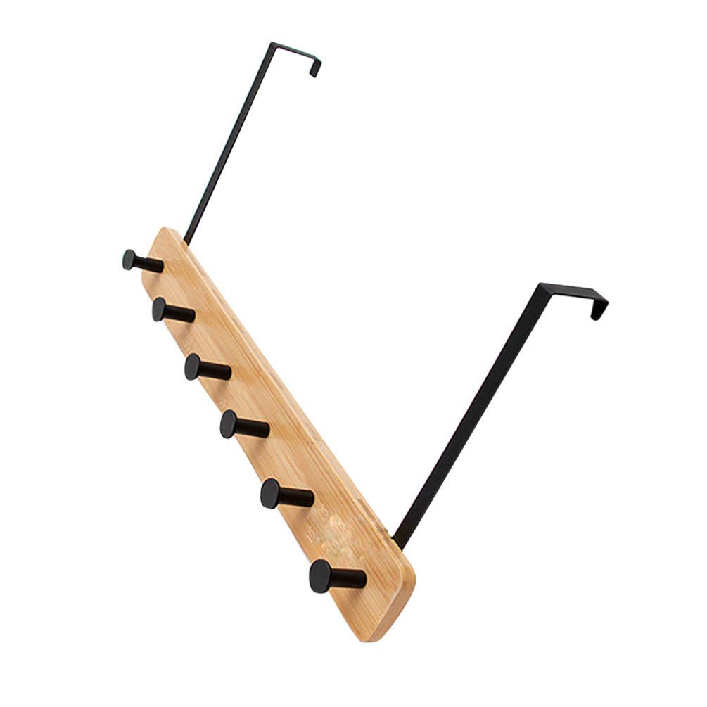 Sturdy Over The Door Coat Hanger Hook - Space Saving Towel Rack & Norse Decor for Bedroom, Bathroom & Entryway - No Drilling Required (Phoebe Style)