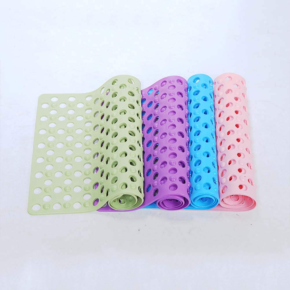 Non-Slip Shower Mat with Drain Holes - Anti-Slip Bathroom Floor Mat with Strong Suction Cups for Bathtub & Shower Stall - Perfect for Bathroom Safety & Comfort