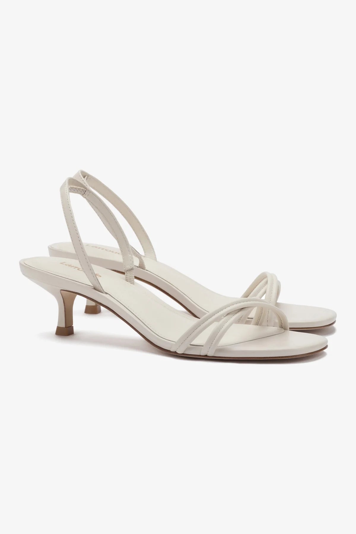 Mini Annie Sandal in Ivory Leather - Women's Comfortable Casual Sandals for Summer, Beach, and Everyday Wear