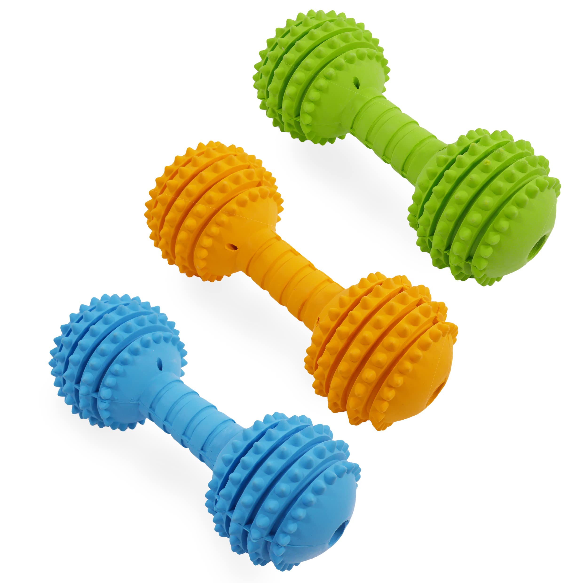 Durable Cyber Rubber Dumbbell Dog Toy for Large Breeds - Perfect for Fetch, Chewing & Training