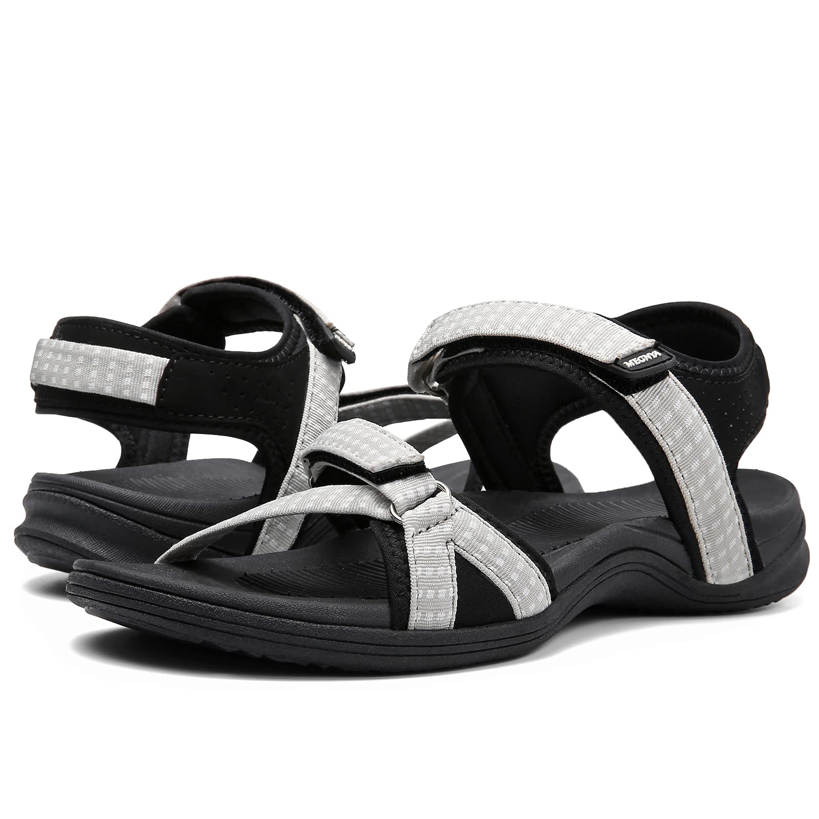 Best Women's Hiking Sandals - Lightweight Comfortable Walking Sandals with Hook Loop Strap for Outdoor Sports, Beach & Travel | MEGNYA Breathable Slides for Summer Adventures