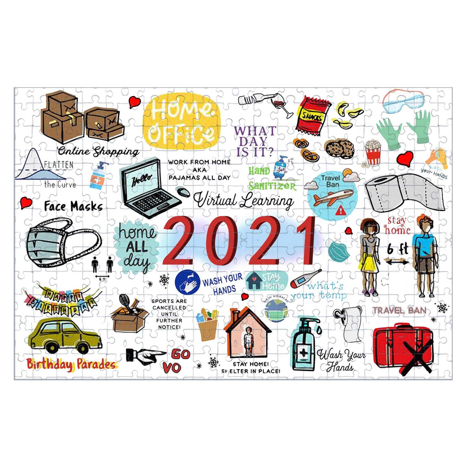 2021 What Day Is It? 1000 Piece Jigsaw Puzzle for Adults & Kids - Educational Family Game, Preschool Learning Toy - Perfect for Family Game Nights & Classroom Activities