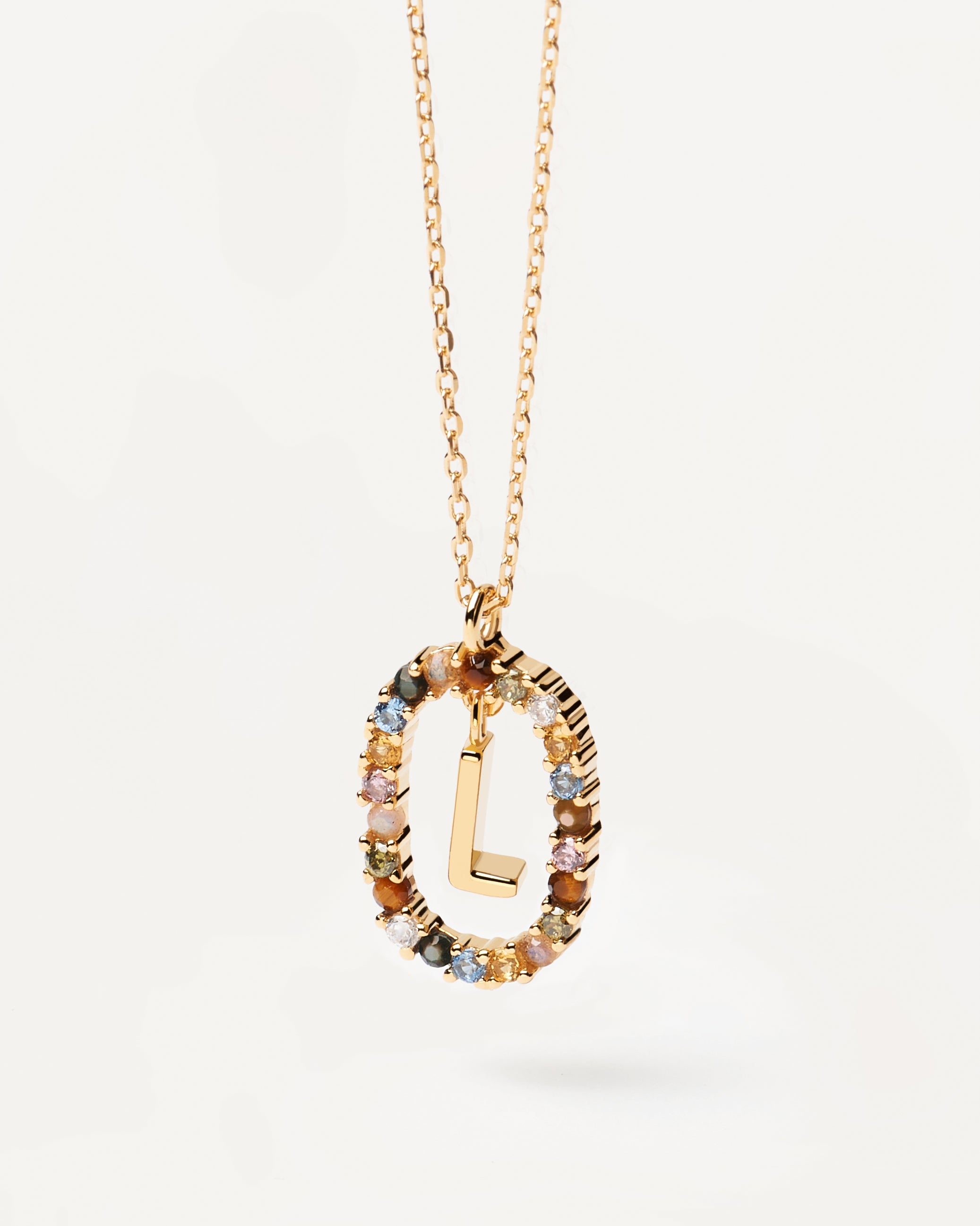 18K Yellow Gold Vermeil Letter L Necklace - Elegant Initial Pendant for Women, Perfect for Gifts, Birthdays & Everyday Wear