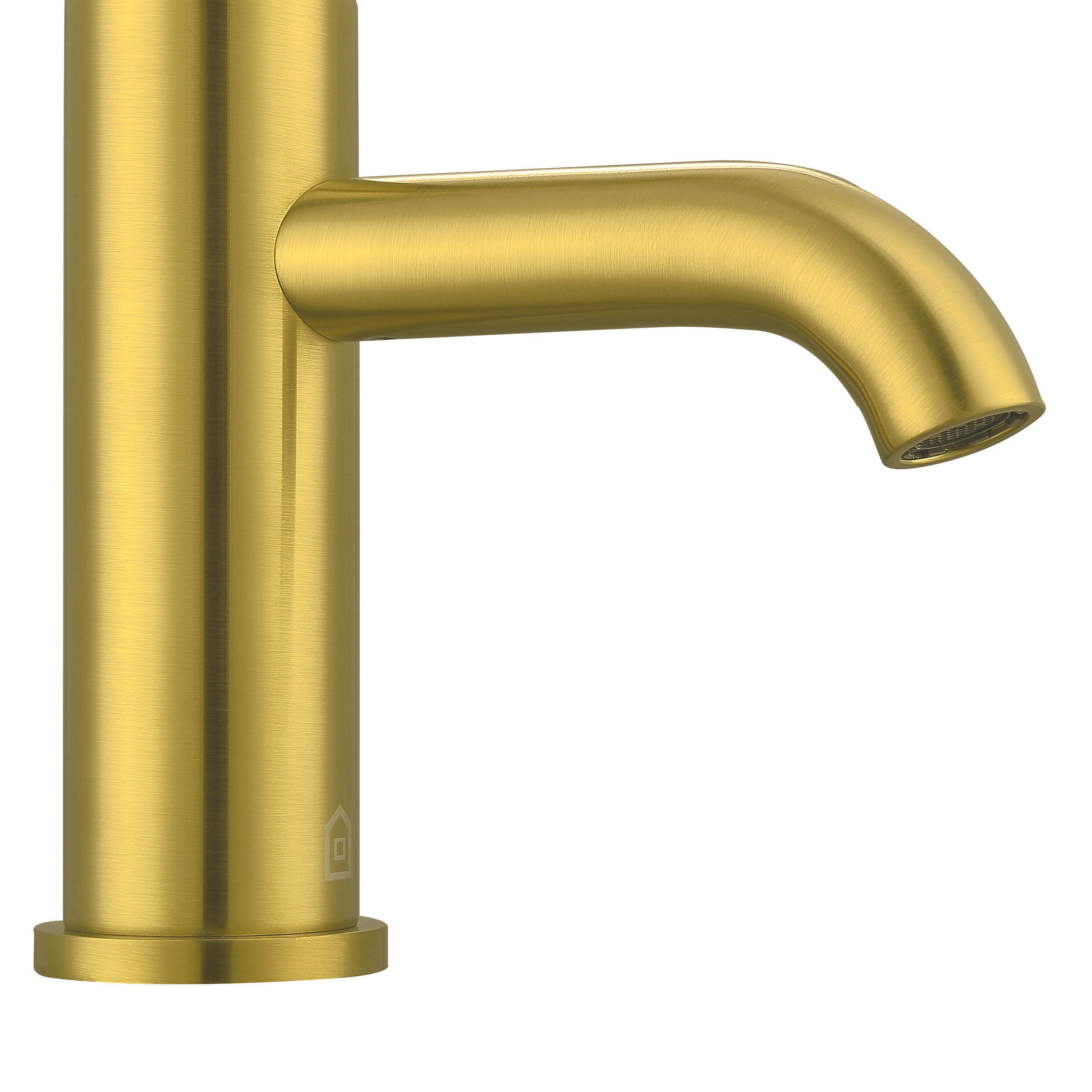 Valencia Series Single Lever Bathroom Faucet in Brushed Gold - Modern Waterfall Spout Design for Vanity Sink, Perfect for Home & Hotel Bathroom Renovation