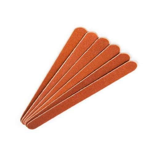 Premium Red Square Disposable Nail Files - Double Sided Emery Boards for Manicure & Pedicure (4.5 Inch, 24 Pack) - Perfect for Home Nail Care, Salon Professionals & Travel Essentials