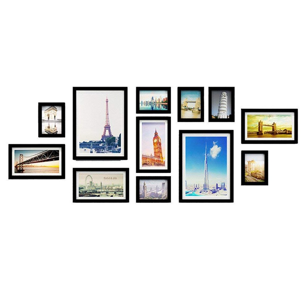 GAOXIN Vintage Picture Frame Set - 12 Pack Wall Collage Photo Frames for Family, Wedding & DIY Home Decor | Perfect for Living Room, Bedroom & Office Wall Display