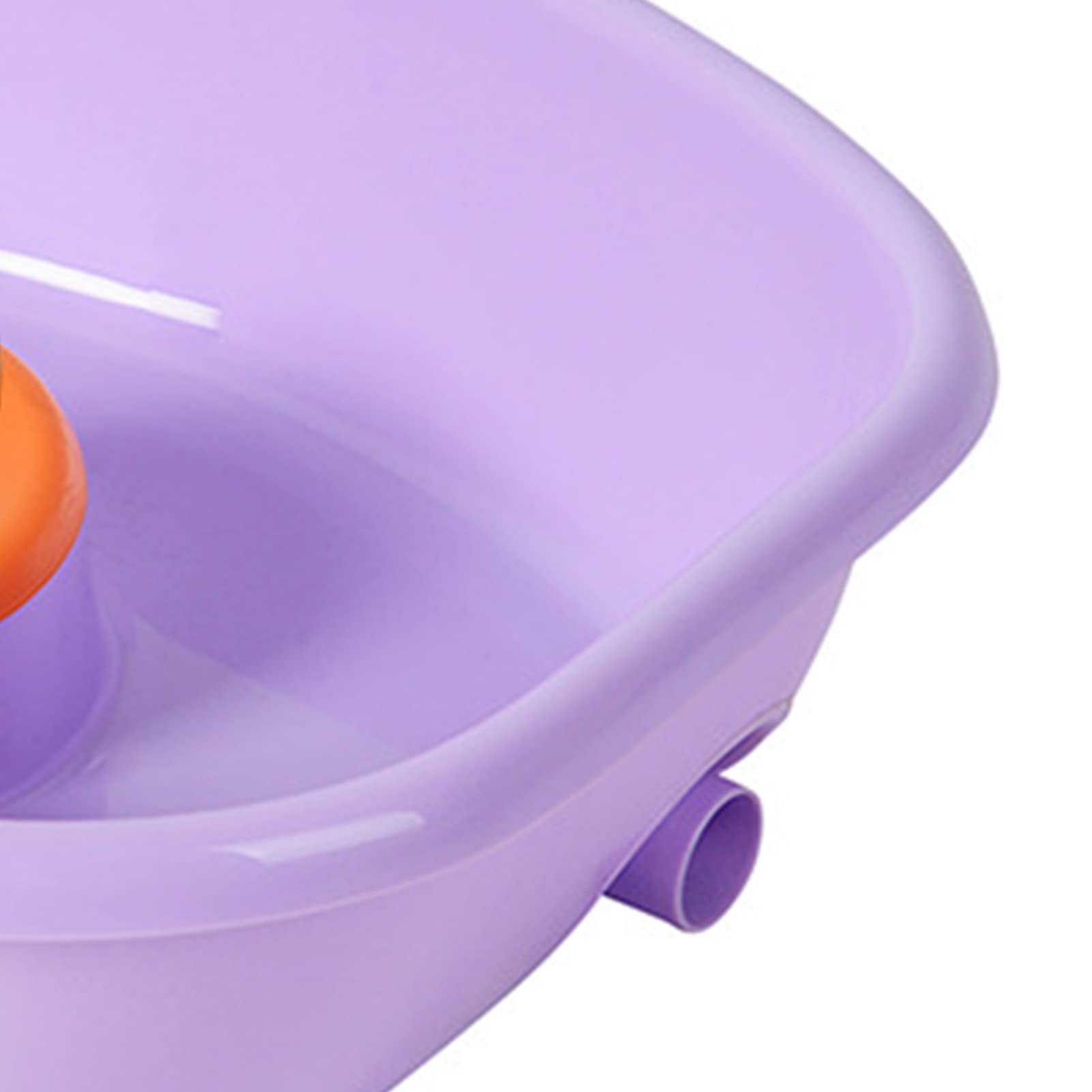 Portable Shampoo Hair Washing Basin with Horizontal Drain - Foldable Shampoo Sink Tub for Bedridden Patients, Elderly & Pregnant Women (Purple) - Perfect for Home Care, Hospitals & Postpartum Recovery