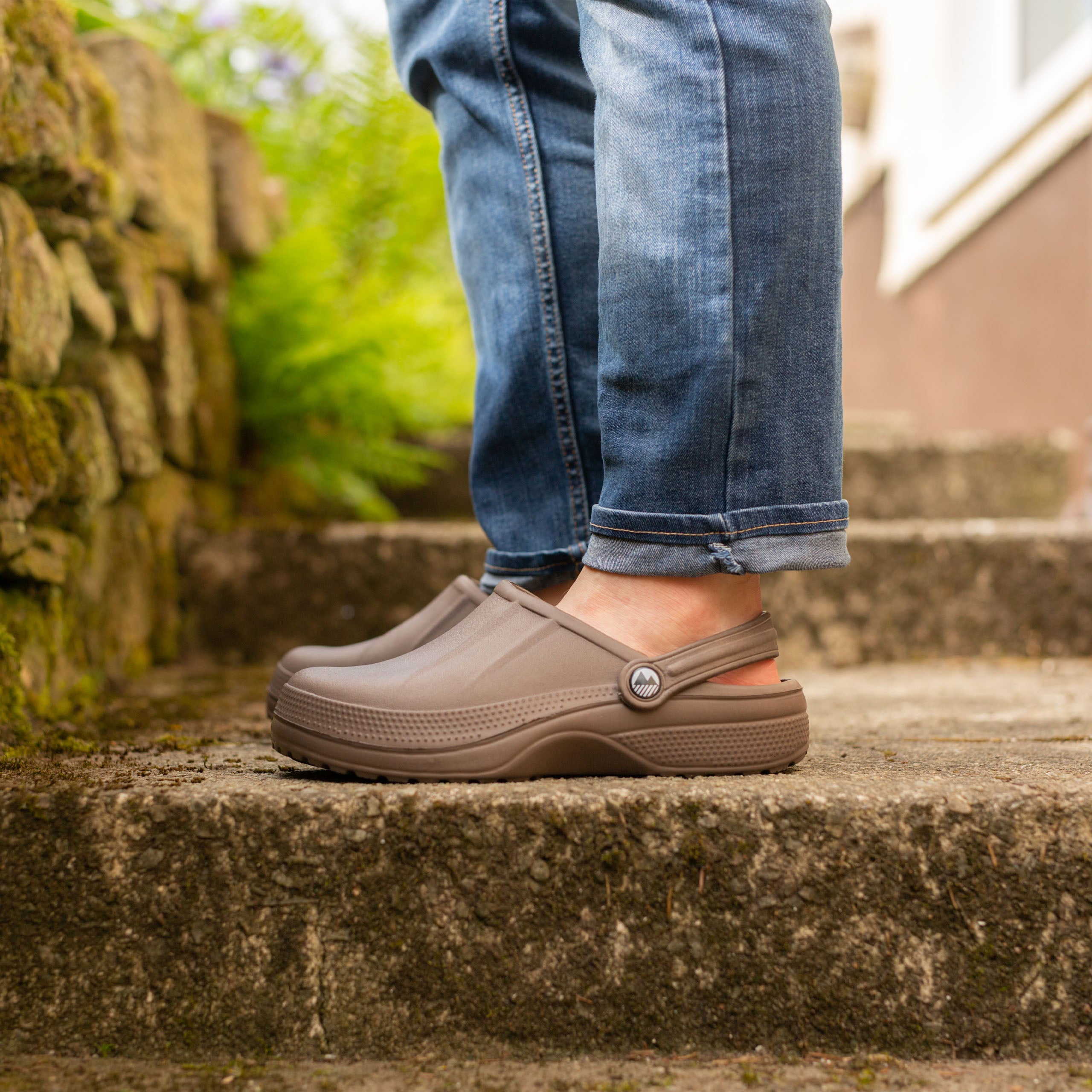 Men's Allonby Classic Garden Clogs - Wide Fit Comfortable Slip-On Shoes for Outdoor Work, Gardening & Beach Use