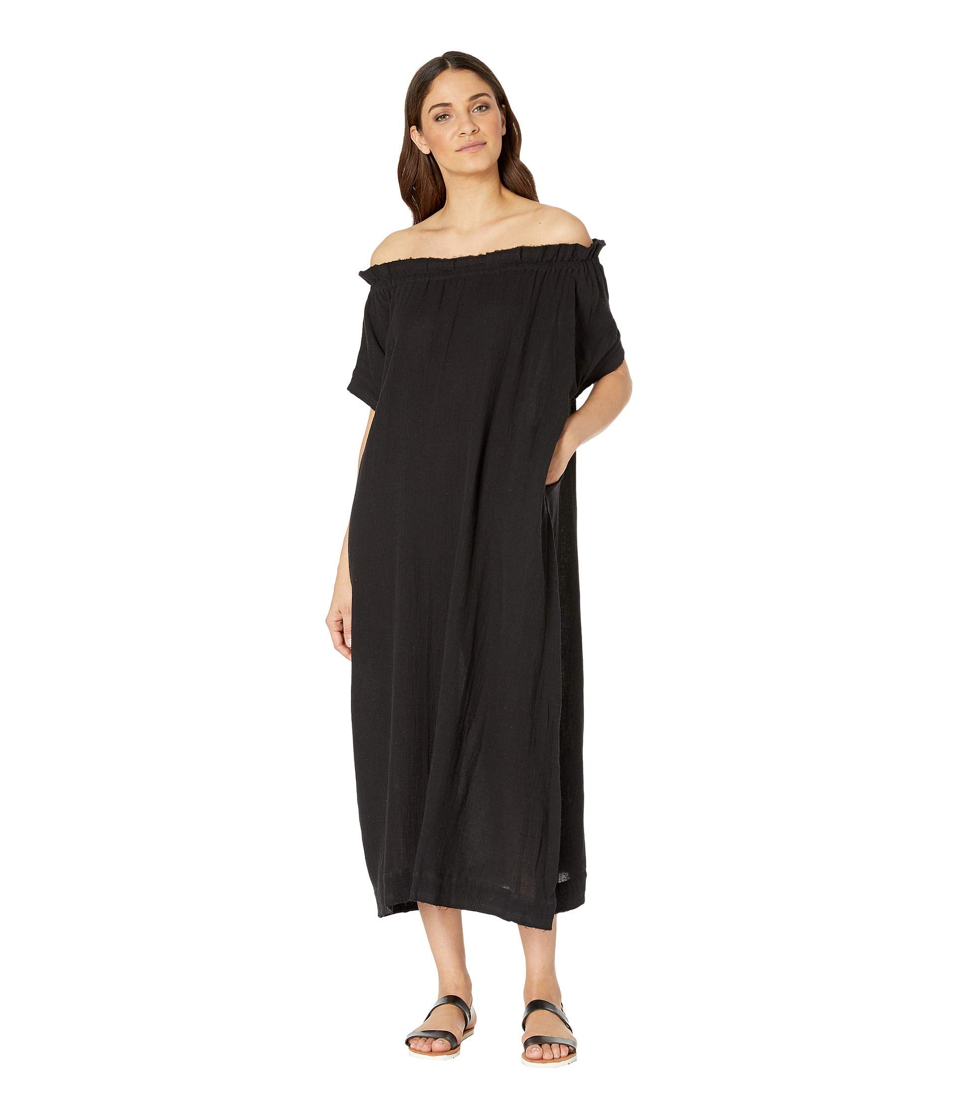 MIKOH Women's Mirakami Dress - Flowy Summer Beach Dress with Pockets, Boho Chic Style for Vacation, Pool Party & Casual Wear