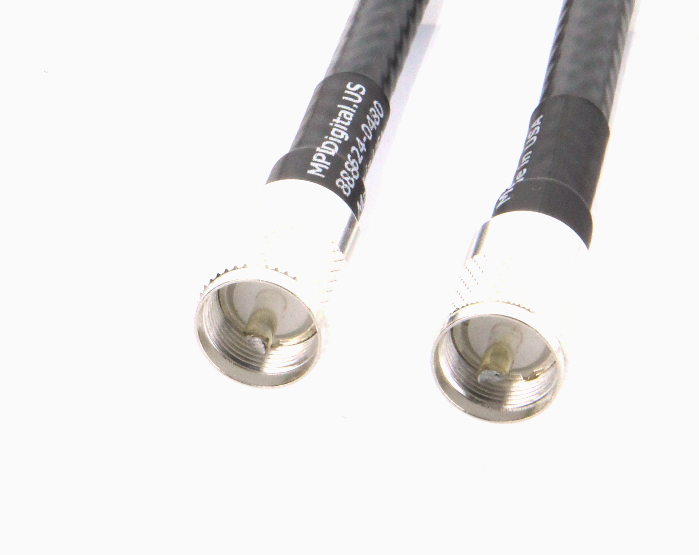 High-Quality LMR400DB Coax Cable - UHF PL259 Male to UHF PL259 Male Connector - Low Loss 50ft CB Ham Radio, WiFi & Antenna Cable - Made in USA - Perfect for Radio Transmitters, CB Radios & Wireless Networks