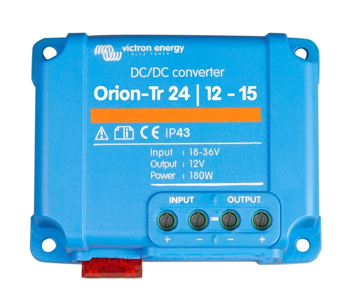 Victron Energy Orion Tr 24/12 15 (180W) DC DC Converter - Efficient Voltage Regulator for RVs, Boats & Off-Grid Solar Systems