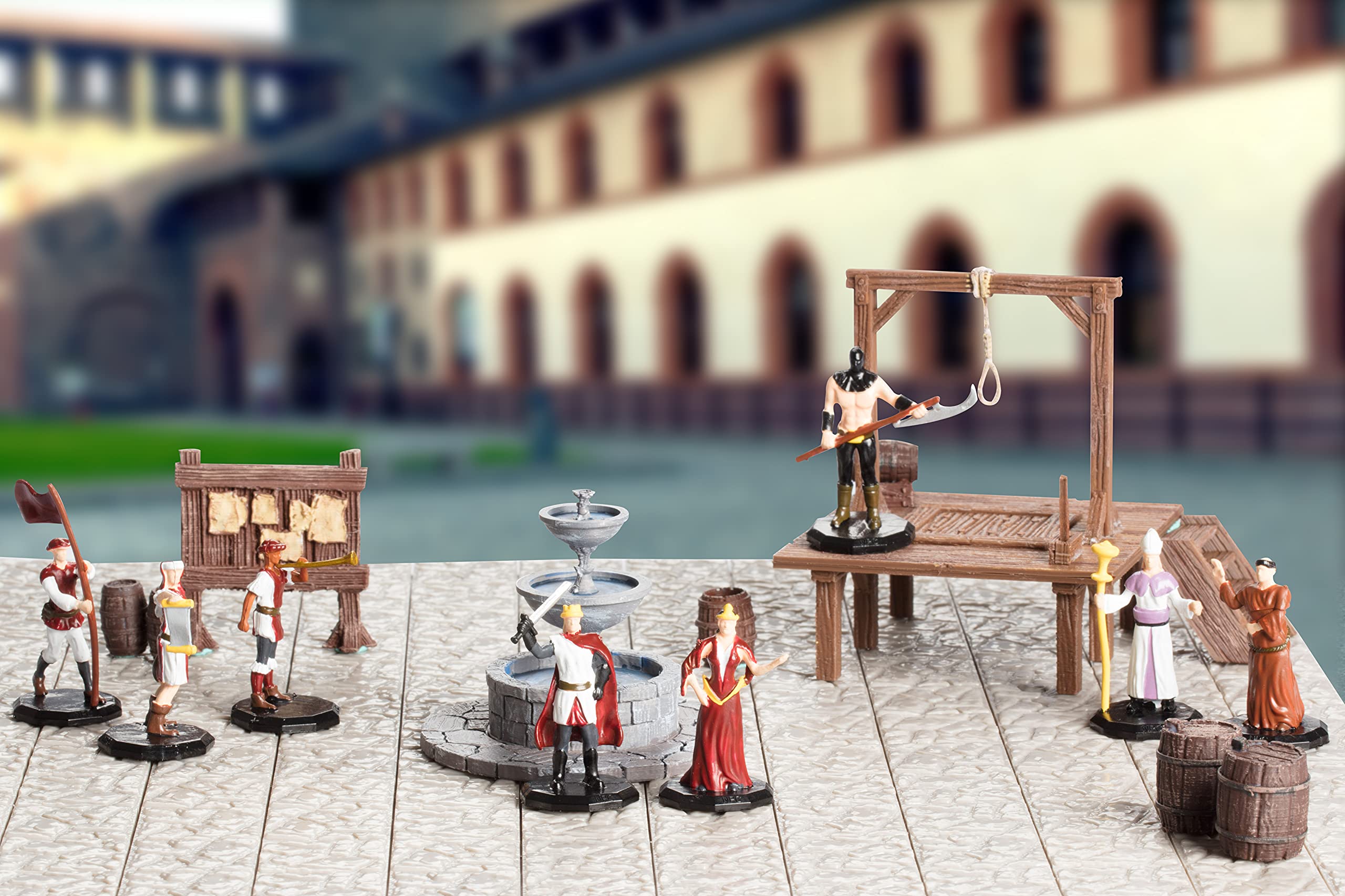 Monster Townsfolk Mini Figures - 8pc Hand-Painted DND NPC Miniatures for RPG Tabletop Games