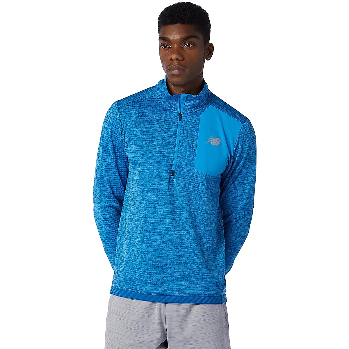 New Balance Men's Nb Heat Grid Half Zip Pullover - Lightweight Running & Training Jacket for Men - Perfect for Jogging, Gym Workouts & Outdoor Activities