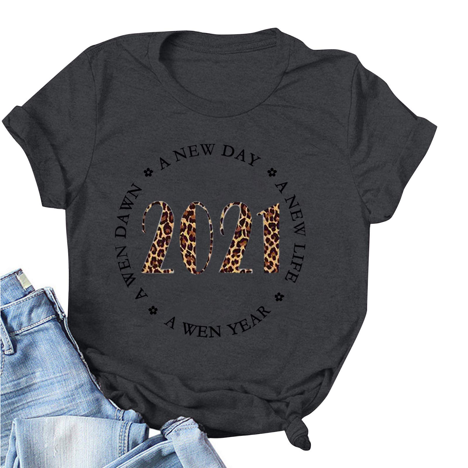 Women's Fashion O-Neck Pattern Printed Plus Size T-Shirts - Summer Casual Tops for Everyday Wear, Work & Vacation