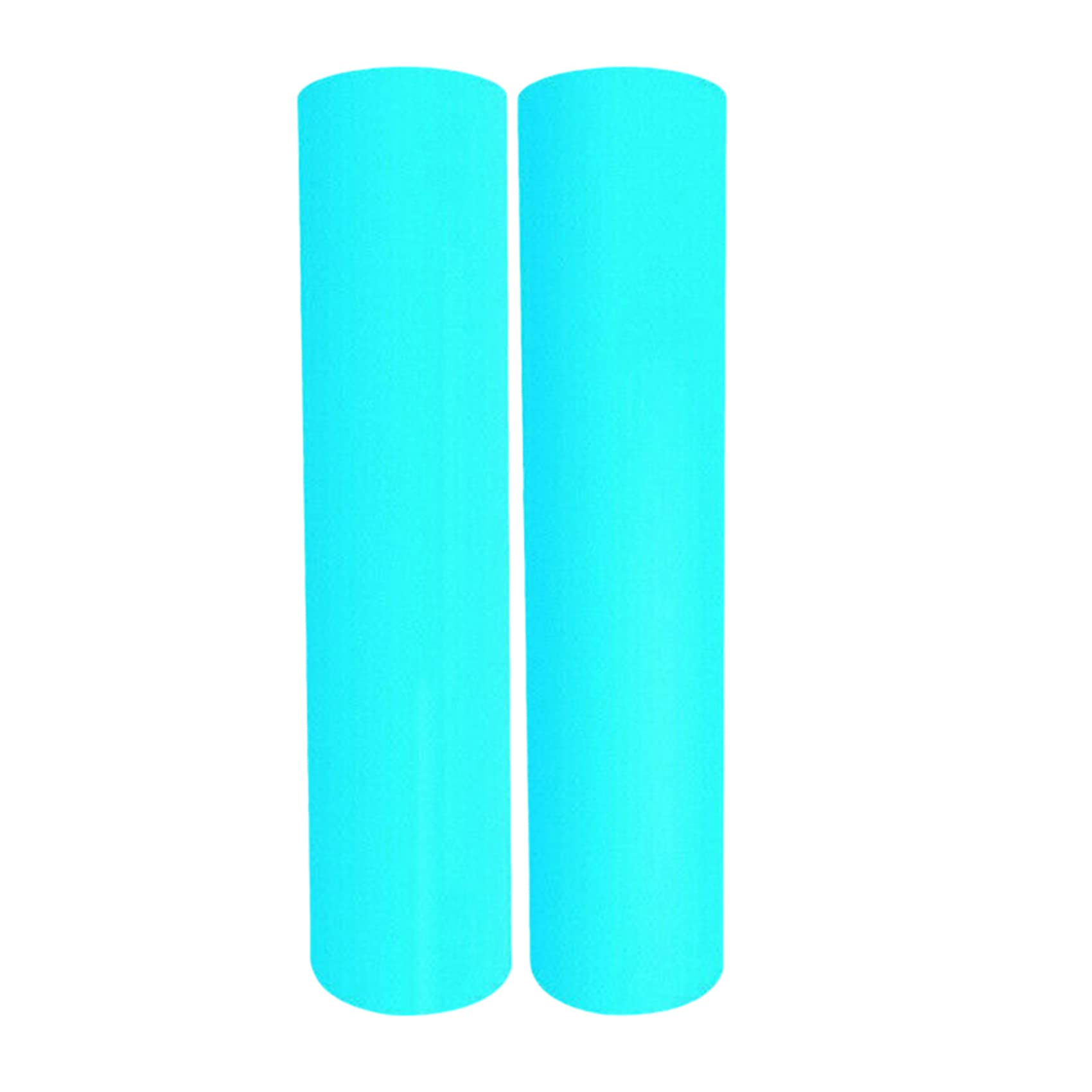 DEFLERS Glow in the Dark Heat Transfer Vinyl - Fluorescent Blue Iron On Vinyl for T-Shirts, DIY Crafts (20x25cm) - Perfect for Custom Apparel, Party Outfits & Nighttime Visibility