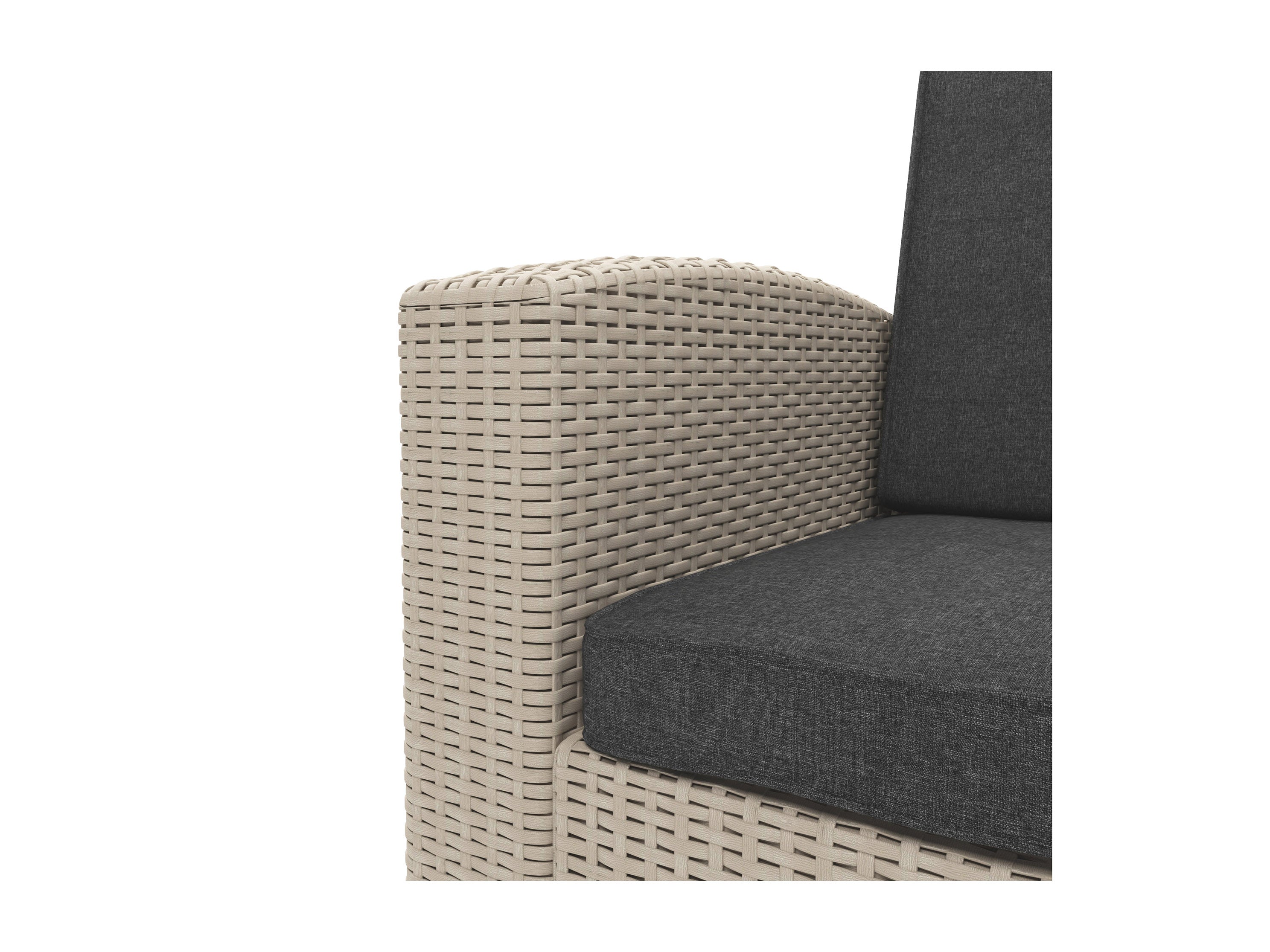 4-Piece Outdoor Patio Set with Ottoman - Waterproof Wicker Chairs & Cushions for Garden, Poolside, Deck, and Backyard Relaxation
