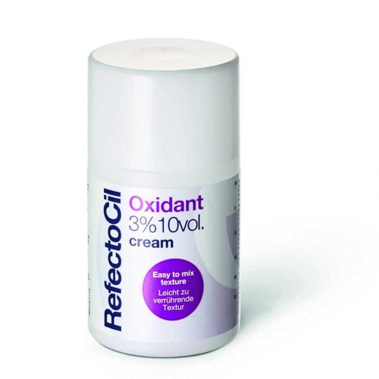RefectoCil 3% Oxidant Cream 100ml - Professional Hair Dye Developer for Eyebrows & Eyelashes - Perfect for Salon & Home Use