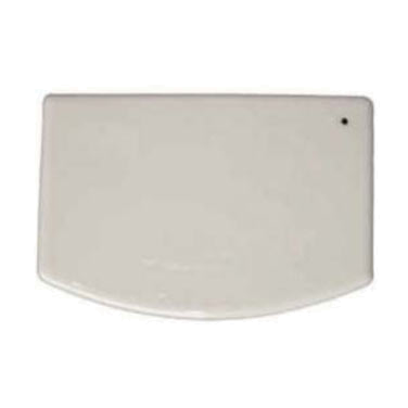 Magnum 3.75 x 5.75 Plastic Dough Scraper - White - Perfect for Baking, Cooking, and Pastry Making