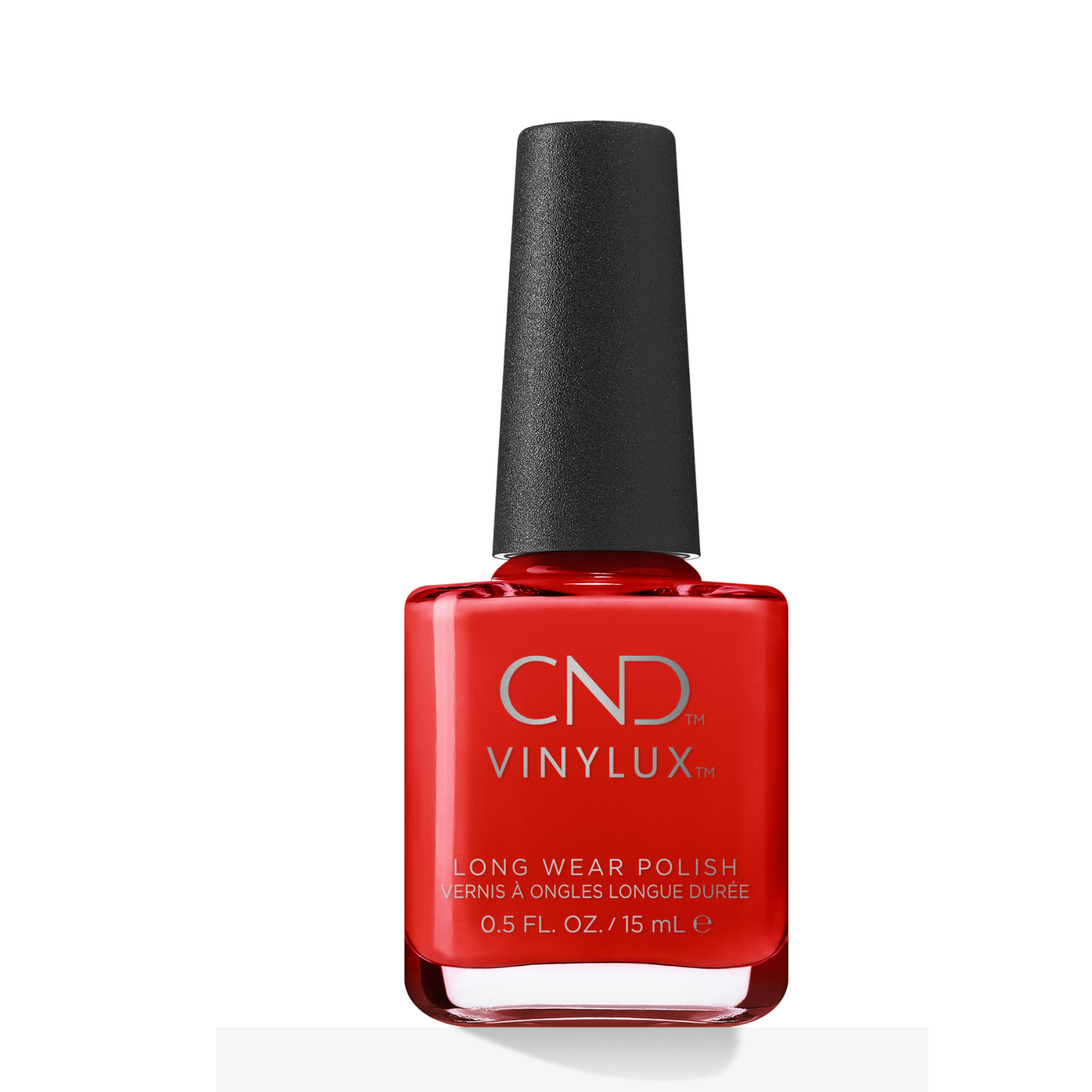 CND Vinylux Long Wear Nail Polish - Poppy Fields Red, 0.5 fl oz | 7+ Days Shine | Salon Quality Manicure at Home | Perfect for Parties, Weddings & Special Occasions