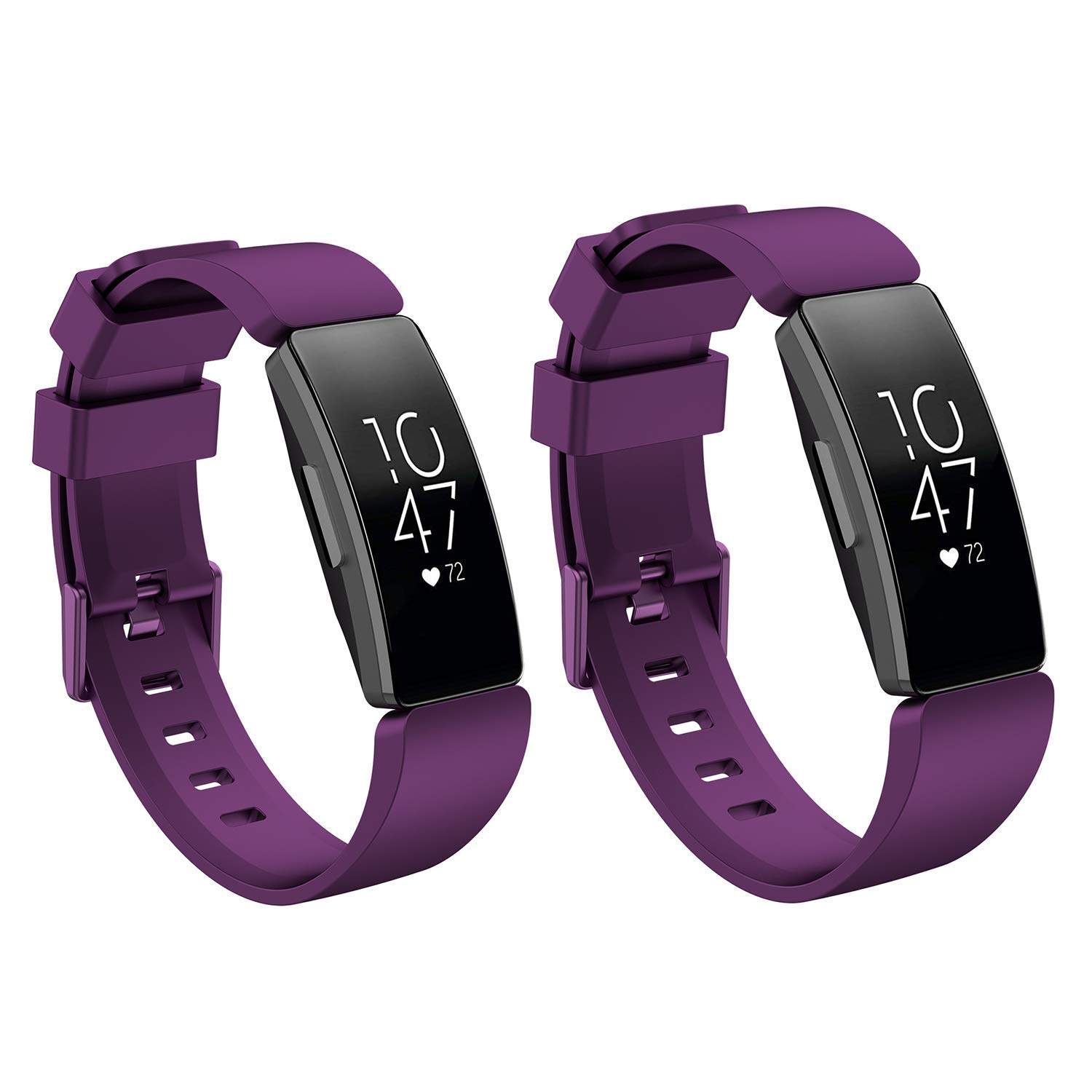 Fitbit Inspire/Inspire HR Replacement Bands - Classic Sport Wristband with Buckle for Fitbit Inspire Series (Includes S & L Sizes) | Perfect for Workouts, Running & Daily Activity Tracking