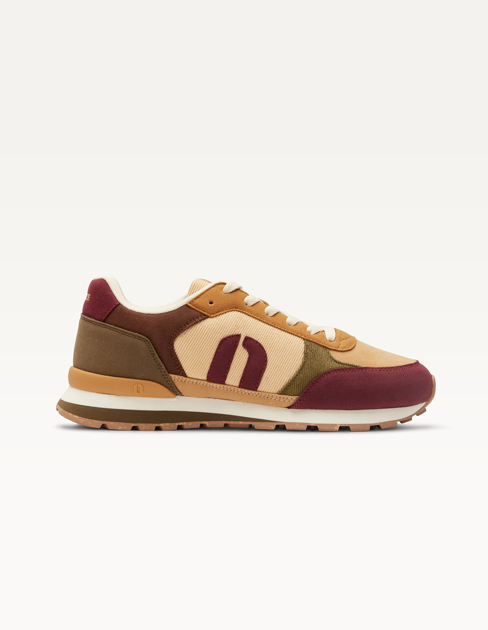 Adrien Low Baskets - Purple, Beige & Amber Casual Sneakers for Women | Perfect for Everyday Wear, Walking & Light Workouts