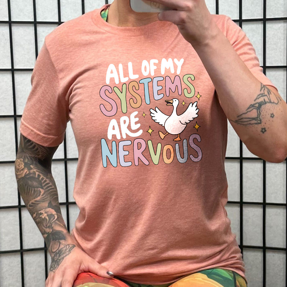 Unisex Nervous System Graphic Tee - Funny Science T-Shirt for Men & Women - Perfect for Casual Wear, Science Enthusiasts, and Gift Giving