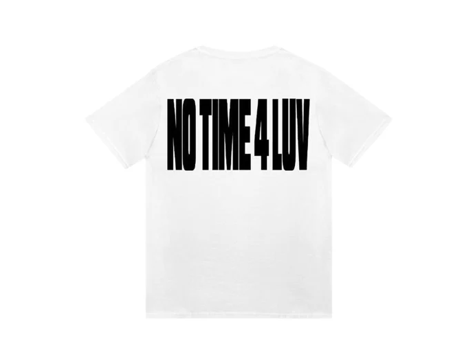 Corteiz No Time 4 Luv T-Shirt for Men & Women - White Cotton Streetwear Tee (2024) | Casual Wear, Street Style, Everyday Outfit