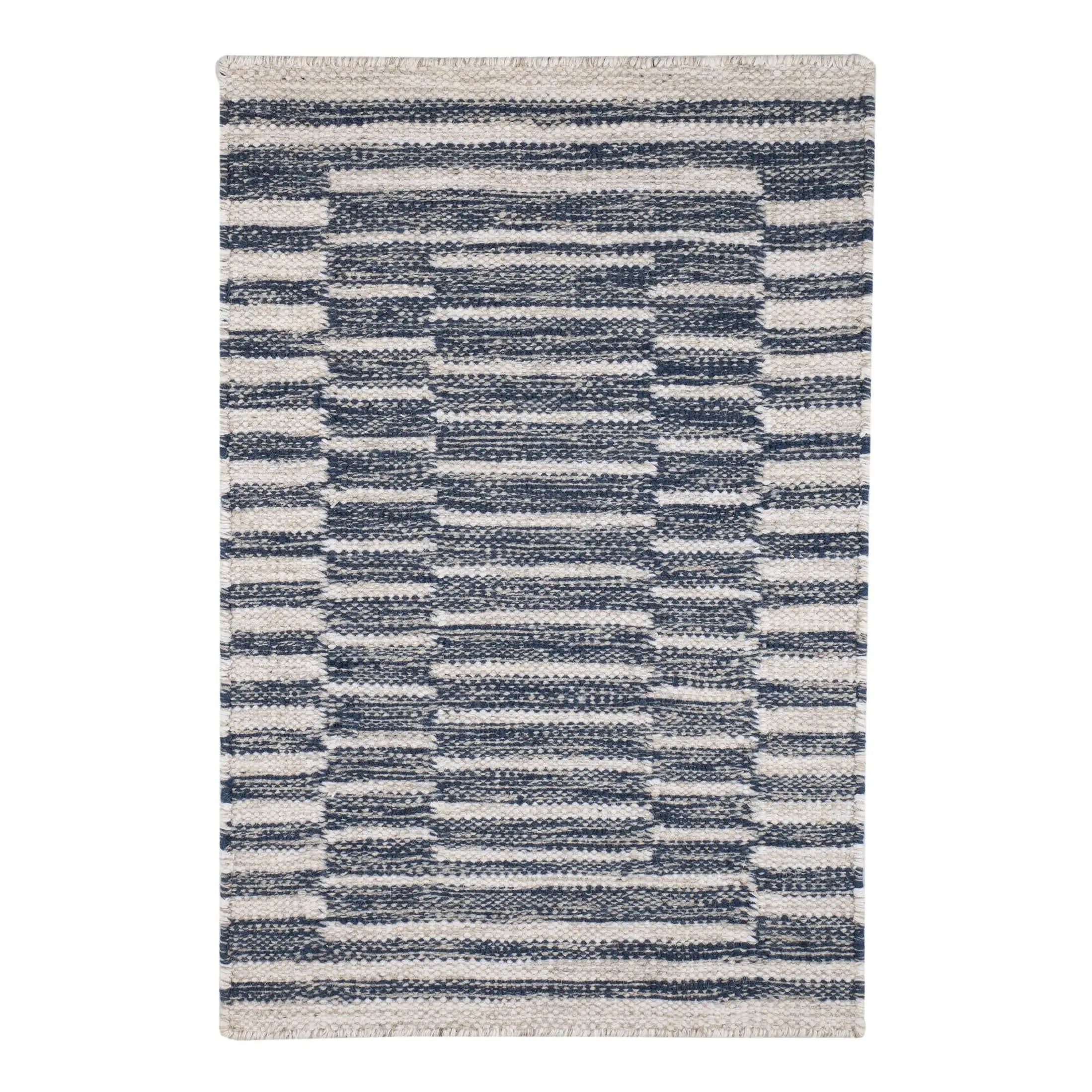 Dash & Albert Heights Handwoven Wool Rug - Soft & Durable Area Rug for Living Room, Bedroom, Dining Room - Traditional Handmade Home Decor