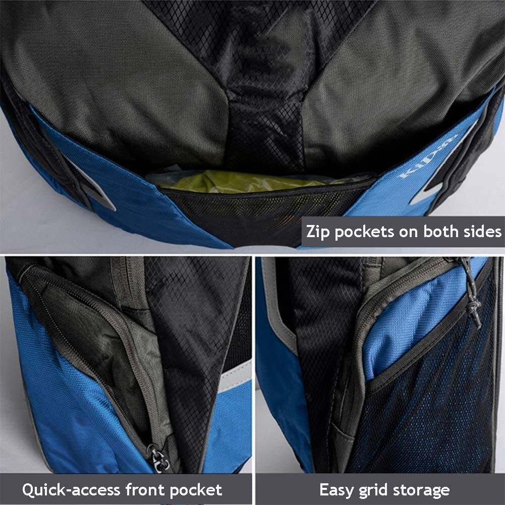 Durable Bike Rack Bag - Waterproof Handlebar & Saddle Bag for Cycling - MTB/Road Bike Rear Seat Cargo Carrier - Convertible Trunk Bag for Commuting, Touring & Outdoor Adventures