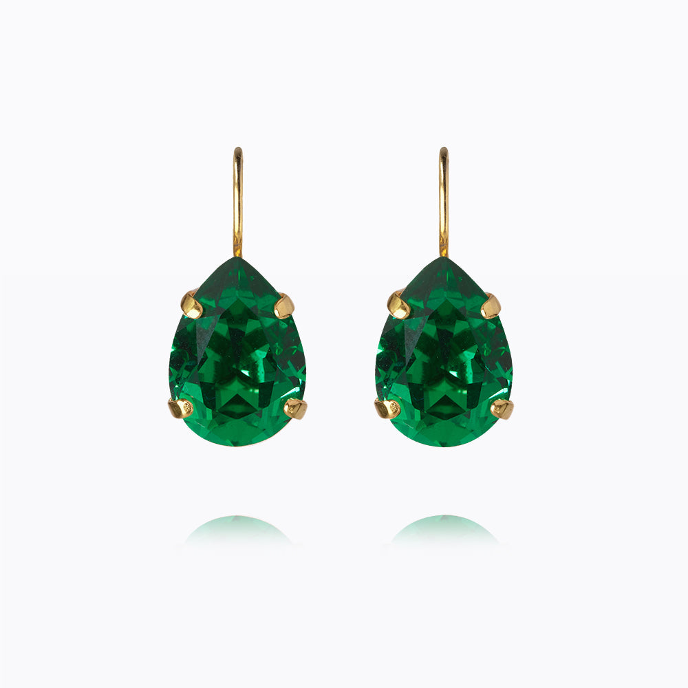 Mini Drop Clasp Earrings - Majestic Green Dangle Earrings for Women | Elegant Jewelry for Parties, Weddings & Special Occasions