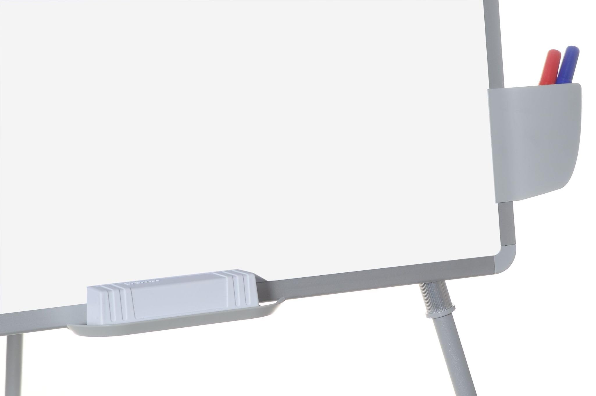 MasterVision Dry Erase Tripod Presentation Easel with Accessory Cups - Adjustable Height Whiteboard Stand (EA2300433MV) - Perfect for Classroom, Office & Conference Room Presentations