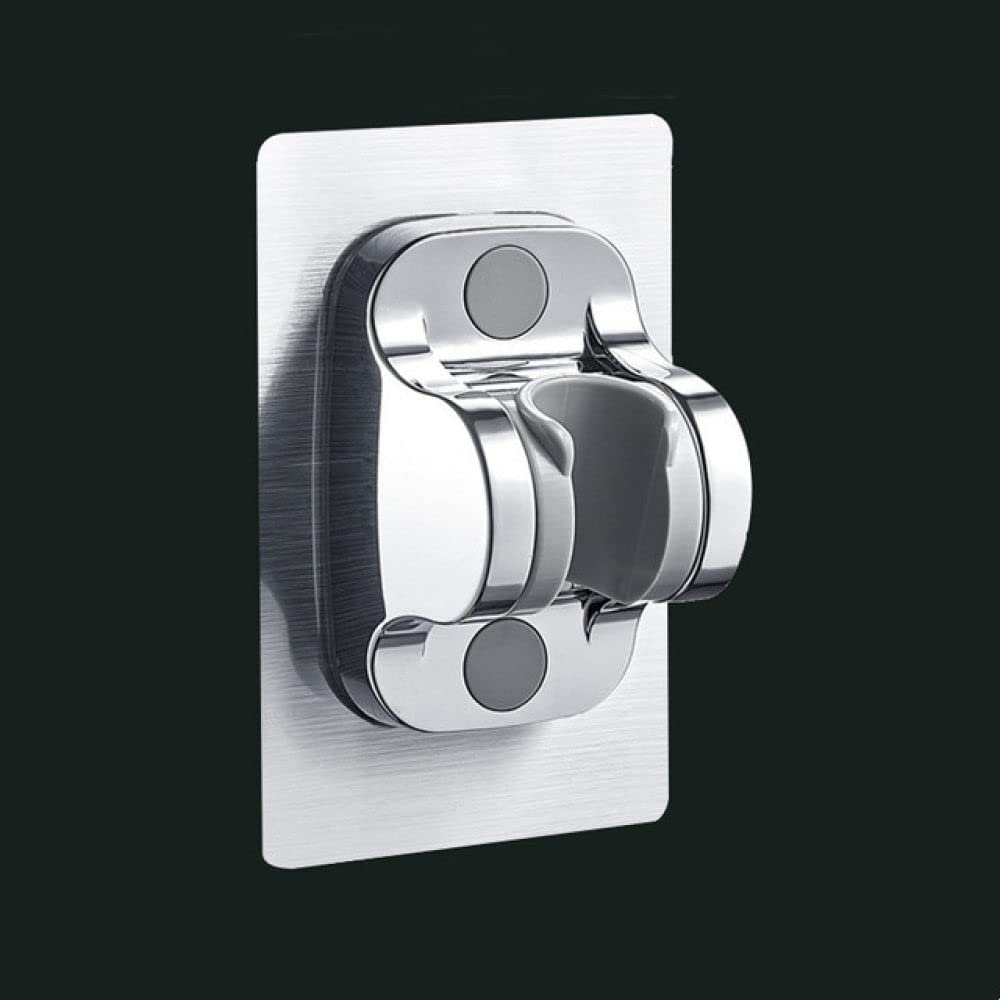 Self-Adhesive Wall Mounted Shower Head Holder - Adjustable Bracket for Home Bathroom Accessories - Perfect for Bathroom Renovation & Space Saving Shower Solutions