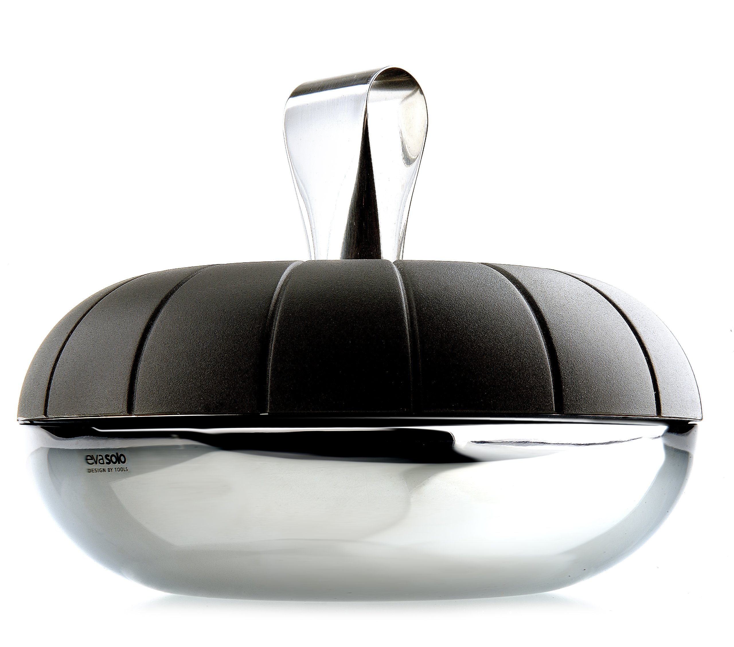 Premium Eva Solo Ice Cube Cooler with Stainless Steel Tongs - Black - Perfect for Cocktails, Parties & Outdoor Entertaining