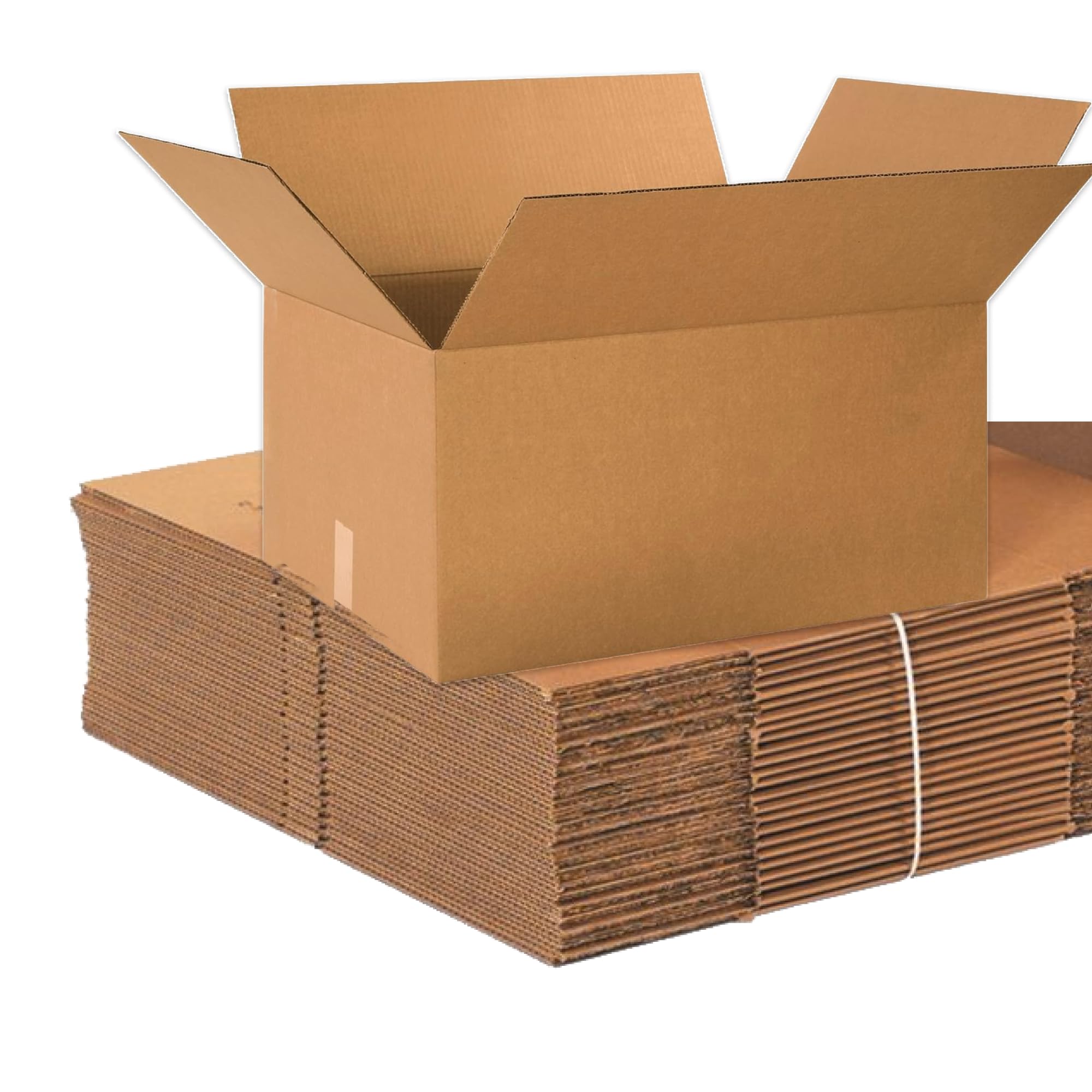 Heavy-Duty 24x18x12 Inch Corrugated Cardboard Boxes (15 Pack) - Strong Single Wall Shipping Boxes for Moving, Storage & Packaging | Wholesale Bulk Boxes for Home, Business & Warehouse Organization | Perfect for Ecommerce, Amazon FBA & UPS Shipments