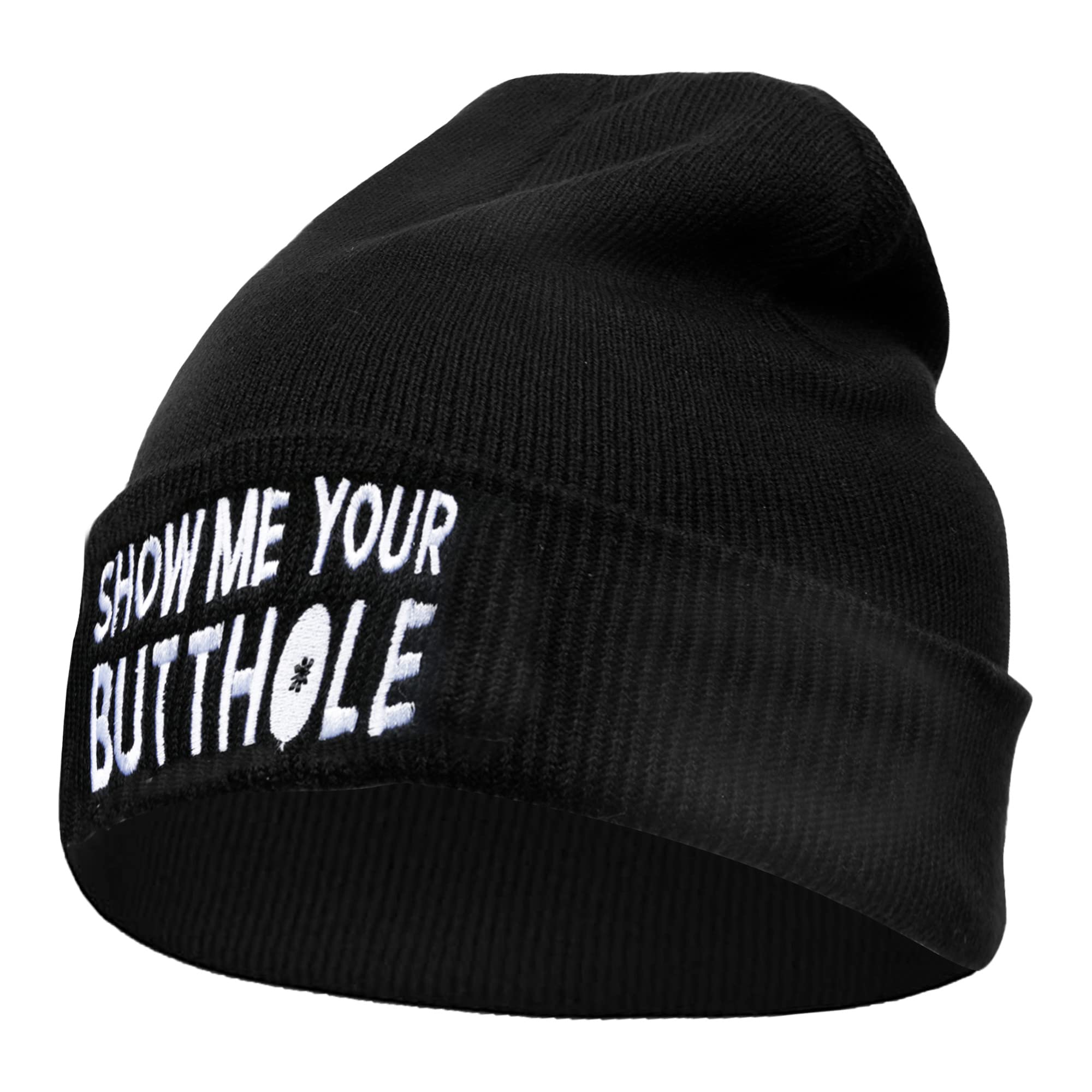 Funny Beanie Hats for Men & Women - Warm Acrylic Knit Winter Caps - Hilarious Gag Gifts for Christmas & Parties - Perfect for Cold Weather & Comedy Lovers