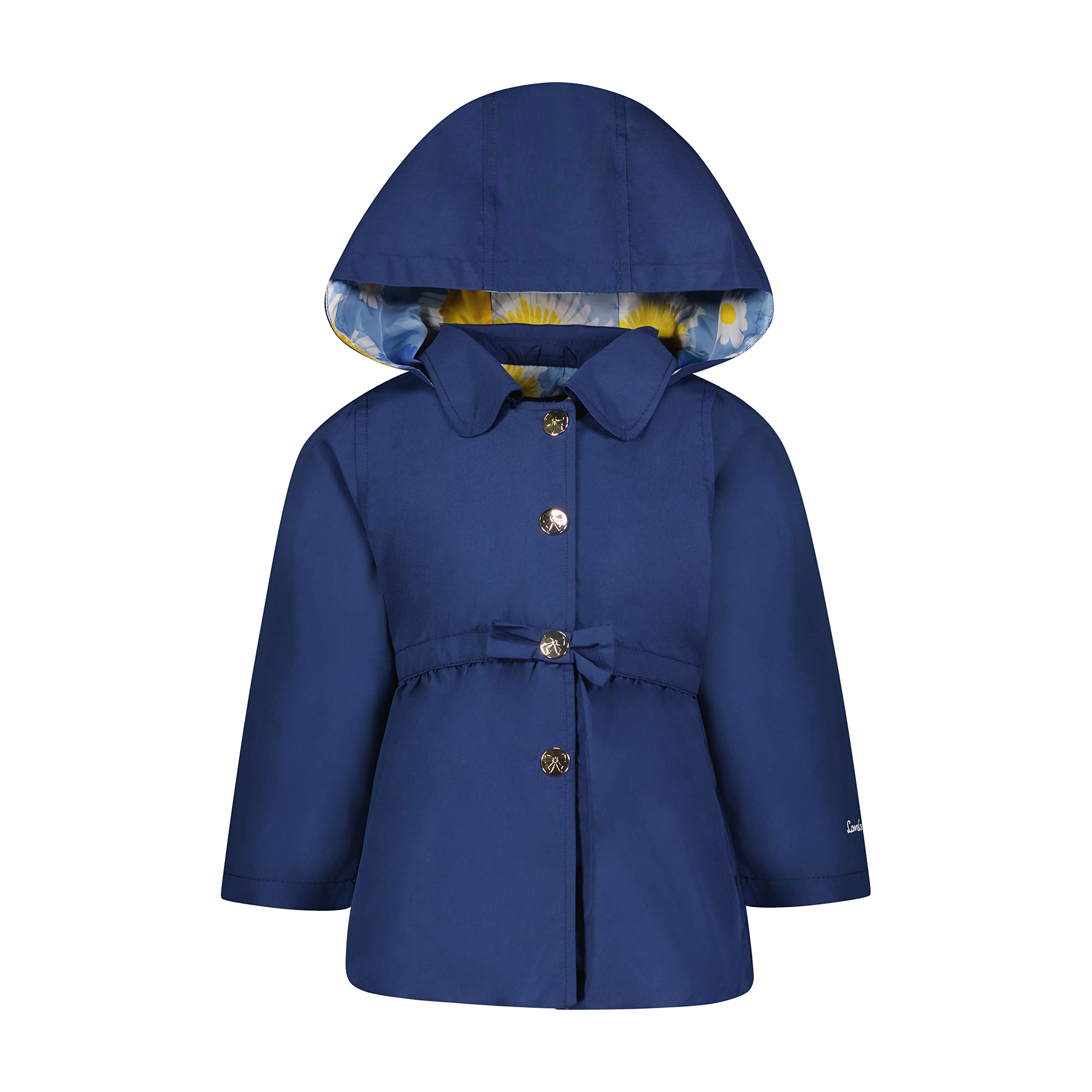 London Fog Girls' Lightweight Trench Coat - Stylish Rain Jacket for School & Outings