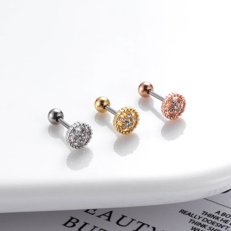 20G Cartilage Surgical Steel Flower Tiny Ball Back Earrings - Hypoallergenic Stud Earrings for Women | Perfect for Daily Wear, Parties & Gifts
