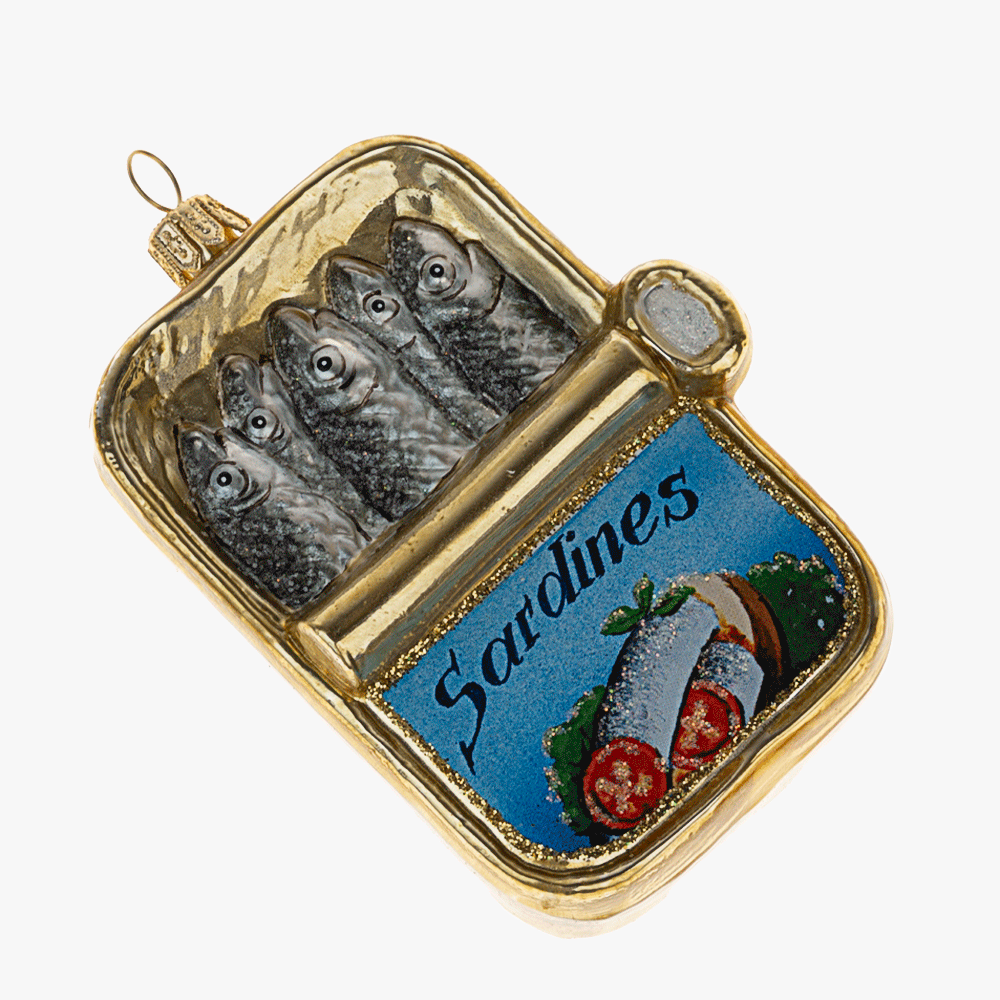 Premium Sardine Can Ornament - Unique Home Decor for Kitchen, Bathroom & Office - Perfect Gift for Fish Lovers & Seafood Enthusiasts