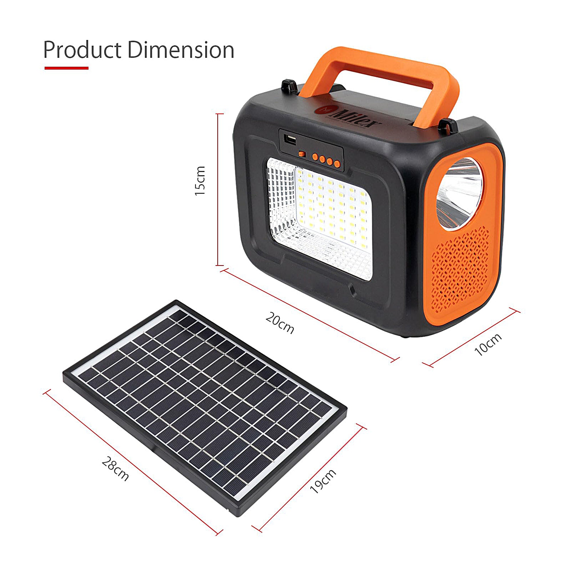 MILEX Insta Solar Generator - Portable Power Station for Camping, Emergencies & Off-Grid Living - 1000W Solar Powered Generator with AC Outlets & USB Ports