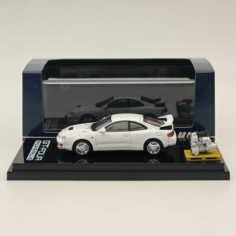 1/64 Scale Toyota Celica GT-Four WRC ST205 Diecast Model Car - Hobby Japan HJ641064AW White - Collectible Toy Car for Enthusiasts & Perfect Gift for Car Lovers | Display, Racing Collection, Birthday Present