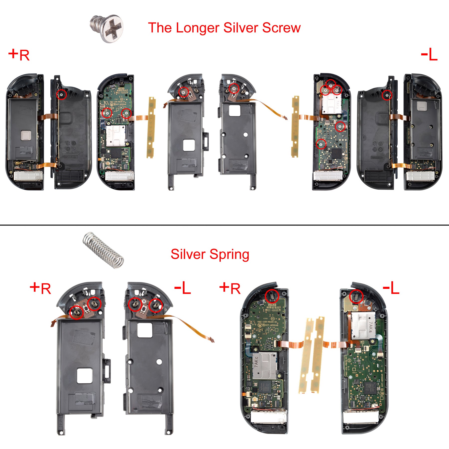 eXtremeRate Joy Con Repair Kit for Nintendo Switch - Full Set of Screwdrivers, Tweezers & Tools (NSAR0033GC) - Perfect for DIY Fixes & Controller Maintenance