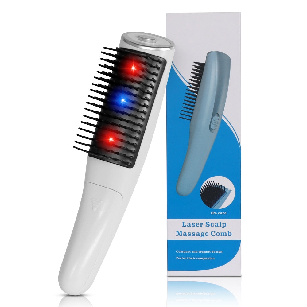 Laser Hair Growth Comb for Women & Men - Hair Loss Treatment & Scalp Massager - Stimulate Hair Regrowth for Thicker, Fuller Hair - Perfect for Home Use & Salon Treatments