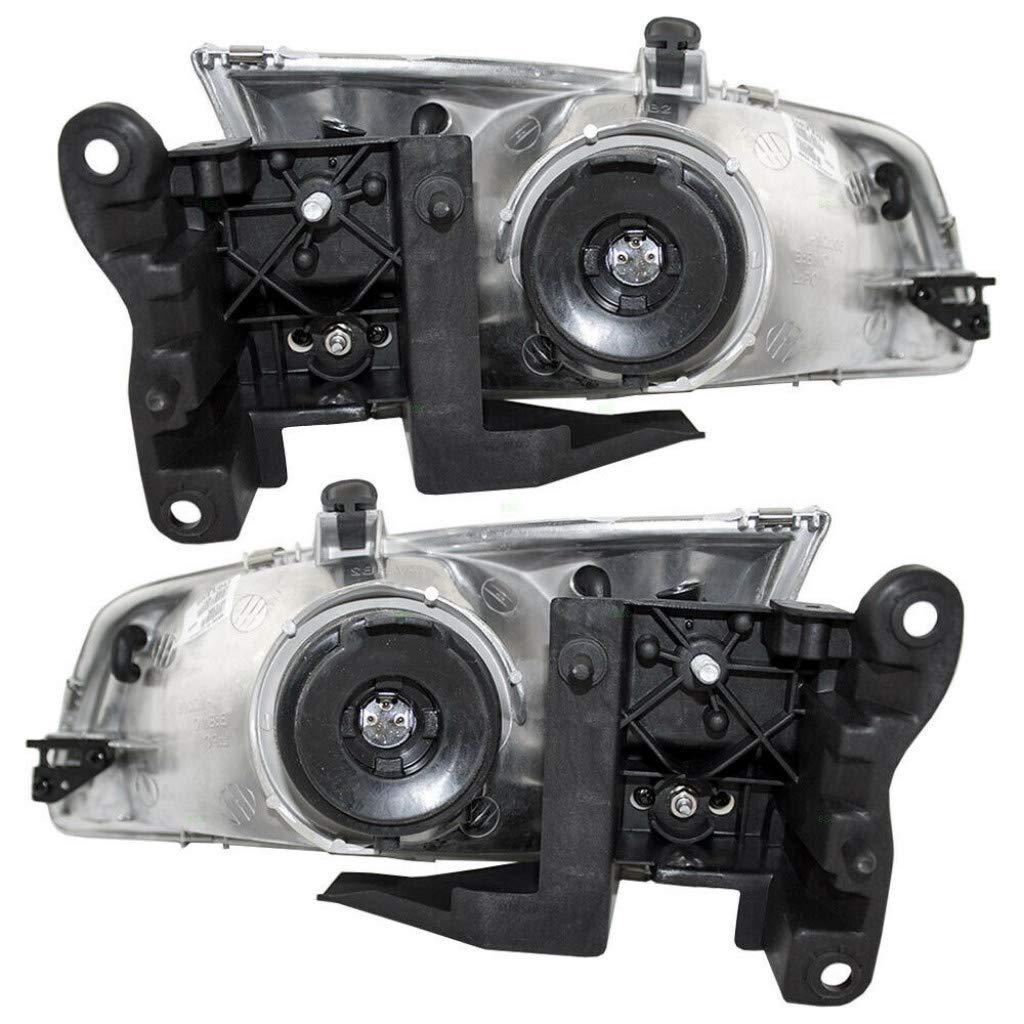 2000-2002 Mazda 626 Headlight Assembly Pair - Driver & Passenger Side with Bulbs (Replaces MA2502116 MA2503116) | Direct Fit Replacement for Improved Night Visibility | Perfect for Daily Commuting & Road Trips